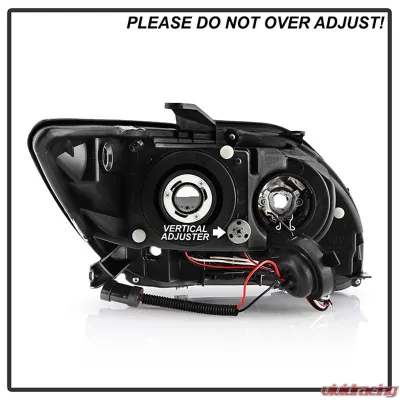 Spyder Auto Halo LED Black Projector Headlights for Scion TC 2005-2010 - PRO-YD-TTC04-HL-AM-BK