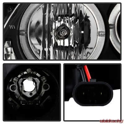 Spyder Auto Black LED Halo Projector Headlights for Scion tC 2008-2010, H1/9006 - PRO-YD-TTC08-HL-BK