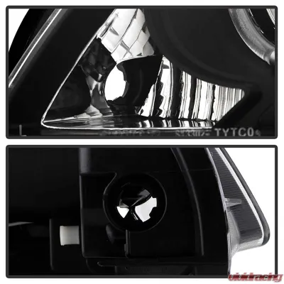 Spyder Auto Black LED Halo Projector Headlights for Scion tC 2008-2010, H1/9006 - PRO-YD-TTC08-HL-BK