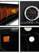 Spyder Auto Black LED Halo Projector Headlights for Scion tC 2008-2010, H1/9006                                     - PRO-YD-TTC08-HL-BK - Image 6