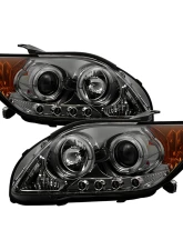 Spyder Auto Smoke LED Halo Projector Headlights for Scion tC 2008-2010 with High H1 Low 9006                                     - PRO-YD-TTC08-HL-SM - Image 12