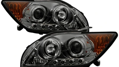 Spyder Auto Smoke LED Halo Projector Headlights for Scion tC 2008-2010 with High H1 Low 9006                                     - PRO-YD-TTC08-HL-SM - Image 12