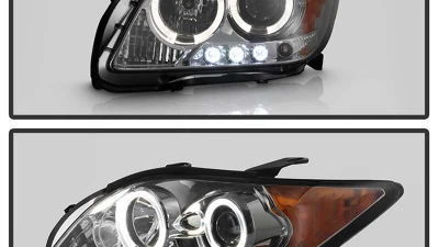 Spyder Auto Smoke LED Halo Projector Headlights for Scion tC 2008-2010 with High H1 Low 9006                                     - PRO-YD-TTC08-HL-SM - Image 11