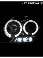 Spyder Auto Smoke LED Halo Projector Headlights for Scion tC 2008-2010 with High H1 Low 9006                                     - PRO-YD-TTC08-HL-SM - Image 12