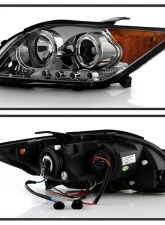 Spyder Auto Smoke LED Halo Projector Headlights for Scion tC 2008-2010 with High H1 Low 9006                                     - PRO-YD-TTC08-HL-SM - Image 2