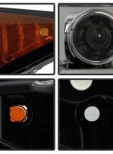 Spyder Auto Smoke LED Halo Projector Headlights for Scion tC 2008-2010 with High H1 Low 9006                                     - PRO-YD-TTC08-HL-SM - Image 6