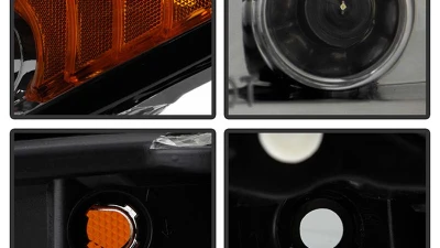 Spyder Auto Smoke LED Halo Projector Headlights for Scion tC 2008-2010 with High H1 Low 9006                                     - PRO-YD-TTC08-HL-SM - Image 6