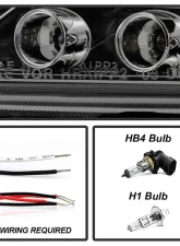 Spyder Auto Smoke LED Halo Projector Headlights for Scion tC 2008-2010 with High H1 Low 9006                                     - PRO-YD-TTC08-HL-SM - Image 7