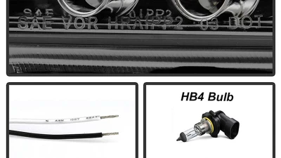 Spyder Auto Smoke LED Halo Projector Headlights for Scion tC 2008-2010 with High H1 Low 9006                                     - PRO-YD-TTC08-HL-SM - Image 7