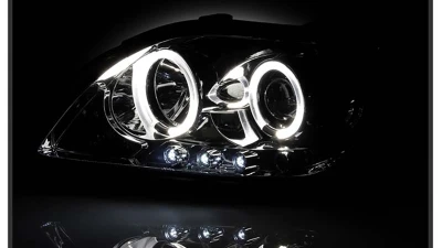 Spyder Auto Smoke LED Halo Projector Headlights for Scion tC 2008-2010 with High H1 Low 9006                                     - PRO-YD-TTC08-HL-SM - Image 9