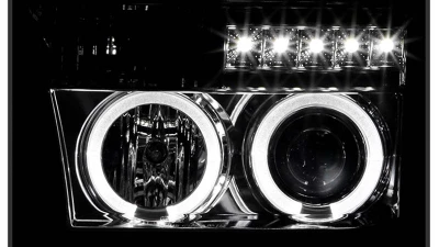 Spyder Auto Halo Chrome Projector Headlights for Toyota Tundra 2007-2009                                     - PRO-YD-TTU07-HL-C - Image 11