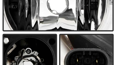 Spyder Auto Halo Chrome Projector Headlights for Toyota Tundra 2007-2009                                     - PRO-YD-TTU07-HL-C - Image 5