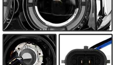 Spyder Auto Smoke LED Halo Projector Headlights for Toyota Sequoia 2008-2013                                     - PRO-YD-TTU07-HL-SM - Image 3