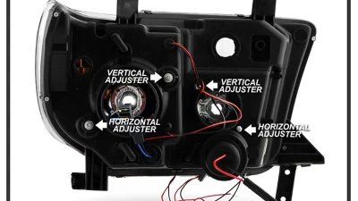 Spyder Auto Smoke LED Halo Projector Headlights for Toyota Sequoia 2008-2013                                     - PRO-YD-TTU07-HL-SM - Image 7