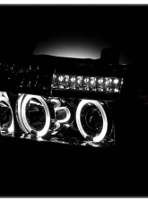 Spyder Auto Smoke LED Halo Projector Headlights with High H1 and Low H1 Lights Included Toyota Tundra 2007-2013                                     - PRO-YD-TTU07-HL-SM - Image 9