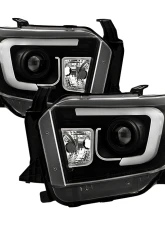 Spyder Auto Black Projector Headlights with Light Bar and DRL for Toyota Tundra 2014-2018                                     - PRO-YD-TTU14-DRL-BK - Image 15