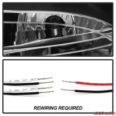 Spyder Auto Black DRL LED Halo Projector Headlights for 2007-2011 Toyota Yaris 4-Door - PRO-YD-TYA074D-DRL-BK