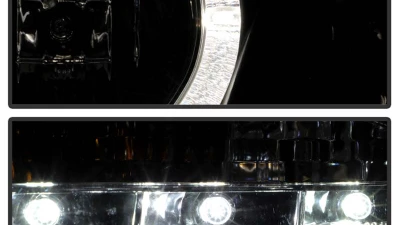 Spyder Auto Black DRL LED Halo Projector Headlights for 2007-2011 Toyota Yaris 4-Door                                     - PRO-YD-TYA074D-DRL-BK - Image 8