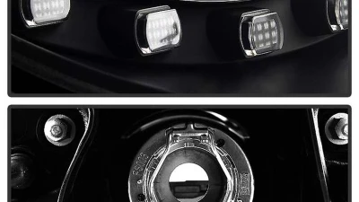 Spyder Auto Black DRL LED Projector Headlights for 2006-2010 Volkswagen Beetle                                     - PRO-YD-VB06-DRL-BK - Image 4