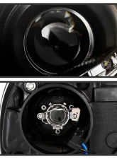 Spyder Auto Halogen DRL LED Black Projector Headlights for Volkswagen GTI Jetta Rabbit 2006-2009                                     - PRO-YD-VG06-DRL-BK - Image 3