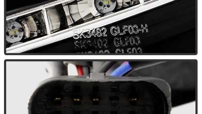 Spyder Auto Halogen DRL LED Black Projector Headlights for Volkswagen GTI Jetta Rabbit 2006-2009                                     - PRO-YD-VG06-DRL-BK - Image 5