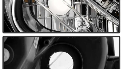 Spyder Auto Halogen DRL LED Black Projector Headlights for Volkswagen GTI Jetta Rabbit 2006-2009                                     - PRO-YD-VG06-DRL-BK - Image 6