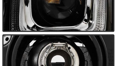 Spyder Auto Black Dual U DRL Version 3 Projector Headlights for 2010-2013 Volkswagen GTI MK6                                     - PRO-YD-VG10V3R-DRL-BK - Image 3