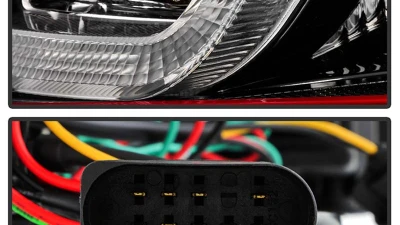 Spyder Auto Black Dual U DRL Version 3 Projector Headlights for 2010-2013 Volkswagen GTI MK6                                     - PRO-YD-VG10V3R-DRL-BK - Image 5