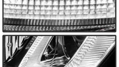 Spyder Auto Black Dual U DRL Version 3 Projector Headlights for 2010-2013 Volkswagen GTI MK6                                     - PRO-YD-VG10V3R-DRL-BK - Image 9