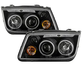 Spyder Auto CCFL LED Black Projector Headlights for Volkswagen Jetta 1999-2005