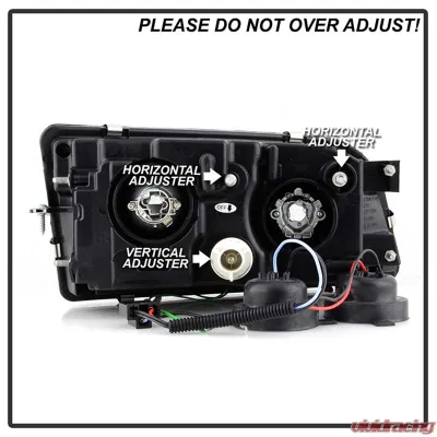 Spyder Auto DRL LED Black Projector Headlights for Volvo S40 2000-2003 - PRO-YD-VOS4097-DRL-BK