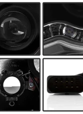 Spyder Auto DRL LED Black Projector Headlights for Volkswagen Passat B6 1996-2008                                     - PRO-YD-VP06-DRL-BK - Image 3