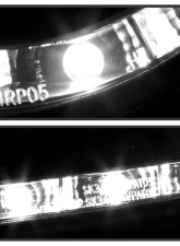 Spyder Auto DRL LED Black Projector Headlights for Volkswagen Passat B6 1996-2008                                     - PRO-YD-VP06-DRL-BK - Image 8