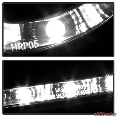 Spyder Auto DRL LED Black Projector Headlights for Volkswagen Passat B6 1996-2008 - PRO-YD-VP06-DRL-BK