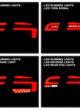 Spyder Auto Black Full LED Tail Lights for Audi A3 2003-2008, ALT-YD-AA303-LED-BK                                     - ALT-YD-AA303-LED-BK - Image 11