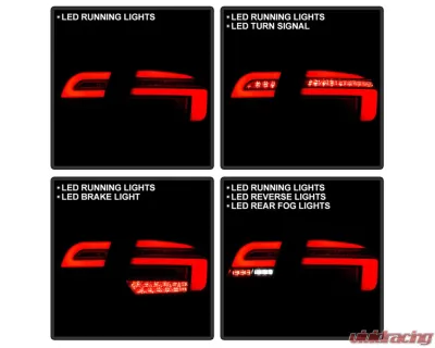 Spyder Auto Black Full LED Tail Lights for Audi A3 2003-2008, ALT-YD-AA303-LED-BK - ALT-YD-AA303-LED-BK