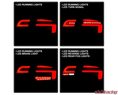Spyder Auto Black Full LED Tail Lights for Audi A3 2009-2013, ALT-YD-AA309-LED-BK - ALT-YD-AA309-LED-BK