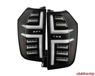 Spyder Auto Black LED Tail Lights for Chevrolet Tahoe | Suburban 2021-2023 Halogen Model - ALT-YD-CSUB21HAL-GR-BK