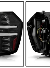 Spyder Auto Black LED Tail Lights for Chevrolet Tahoe | Suburban 2021-2023 Halogen Model                                     - ALT-YD-CSUB21HAL-GR-BK - Image 2