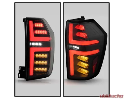 Spyder Auto Black LED Tail Lights for Chevrolet Tahoe | Suburban 2021-2023 Halogen Model - ALT-YD-CSUB21HAL-GR-BK