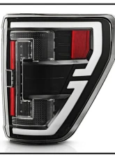 Spyder Auto Black Full LED Tail Lights for Ford F150 2021-2023 (Halogen Model, Blind Spot Sensor)                                     - ALT-YD-FF15021HALBS-BK - Image 2