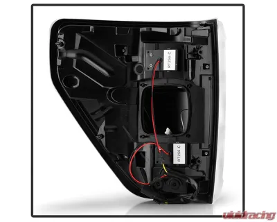 Spyder Auto Black Full LED Tail Lights for Ford F150 2021-2023 (Halogen Model, Blind Spot Sensor) - ALT-YD-FF15021HALBS-BK