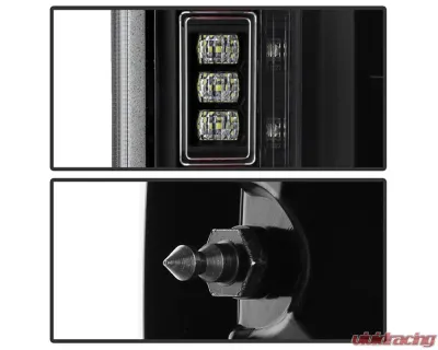 Spyder Auto Black Full LED Tail Lights for Ford F150 2021-2023 (Halogen Model, Blind Spot Sensor) - ALT-YD-FF15021HALBS-BK