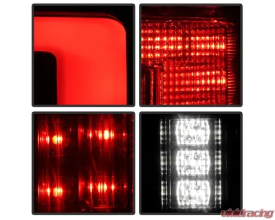 Spyder Auto Black Full LED Tail Lights for Ford F150 2021-2023 (Halogen Model, Blind Spot Sensor) - ALT-YD-FF15021HALBS-BK