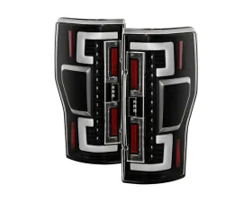 Spyder Auto Black LED Tail Lights for 2020-2021 Ford F250 Super Duty (Halogen Model Only)