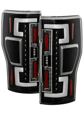 Spyder Auto Black LED Tail Lights for 2020-2021 Ford F250 Super Duty (Halogen Model Only)                                     - ALT-YD-FS20HAL-LED-BK - Image 9