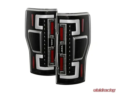 Spyder Auto Black LED Tail Lights for 2020-2021 Ford F250 Super Duty (Halogen Model Only) - ALT-YD-FS20HAL-LED-BK