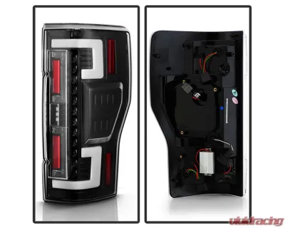 Spyder Auto Black LED Tail Lights for 2020-2021 Ford F250 Super Duty (Halogen Model Only) - ALT-YD-FS20HAL-LED-BK