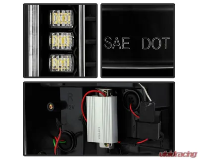 Spyder Auto Black LED Tail Lights for 2020-2021 Ford F250 Super Duty (Halogen Model Only) - ALT-YD-FS20HAL-LED-BK