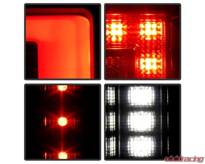 Spyder Auto Black LED Tail Lights for 2020-2021 Ford F250 Super Duty (Halogen Model Only) - ALT-YD-FS20HAL-LED-BK